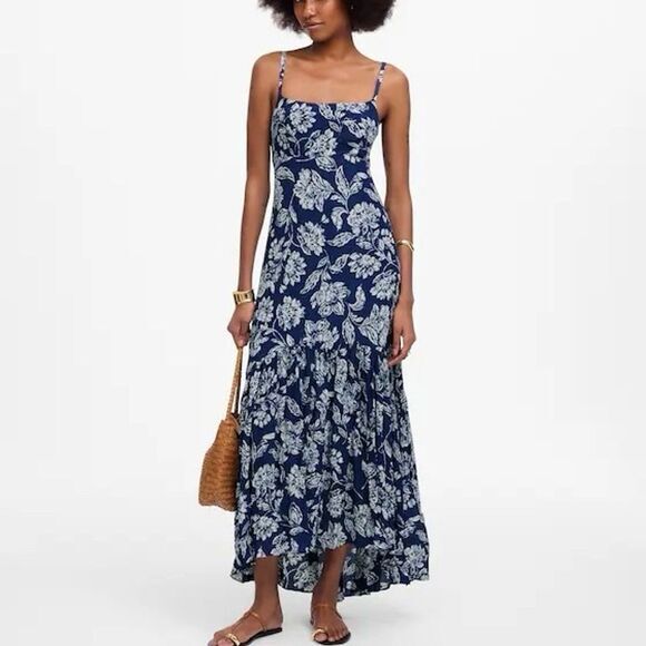 Madewell Dresses & Skirts - NWT Madewell Women's Textured Maxi Slip Dress Floral Size 00 Spring Casual